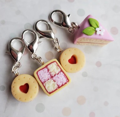 Cake & Biscuit Stitch Markers - Click Image to Close